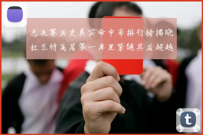 总决赛历史真实命中率排行榜揭晓杜兰特高居第一库里紧随其后超越奥尼尔